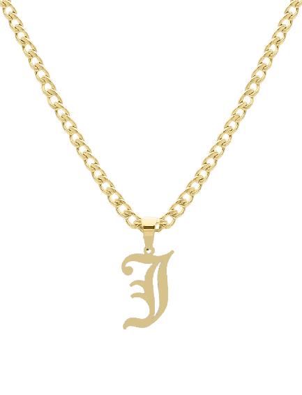 Old English Pendant Necklace