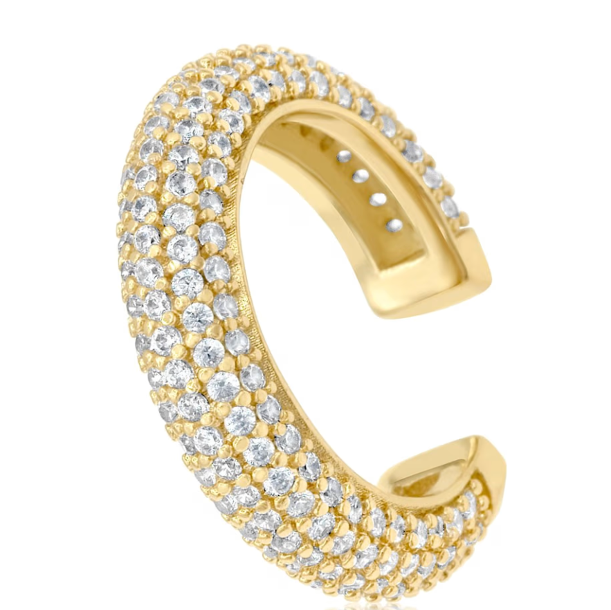 Pave Ear Cuff - Gold