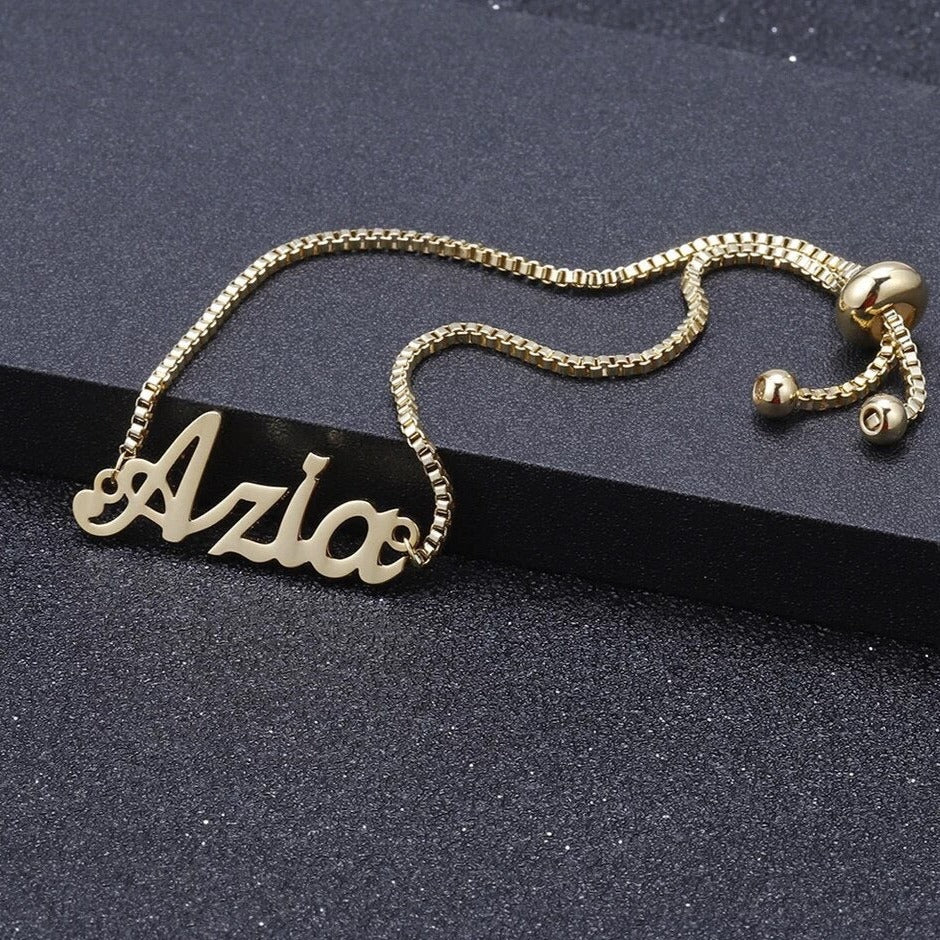 Adjustable Custom Name Bracelet