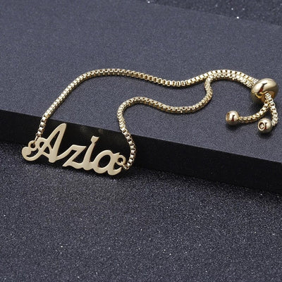 Adjustable Custom Name Bracelet