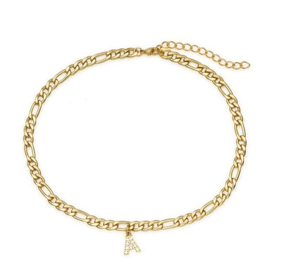 Iced Initial Anklet