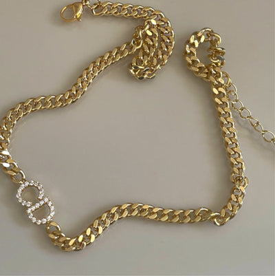 Iced Cuban Chain Nameplate Necklace