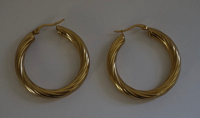 AMETHYST HOOPS